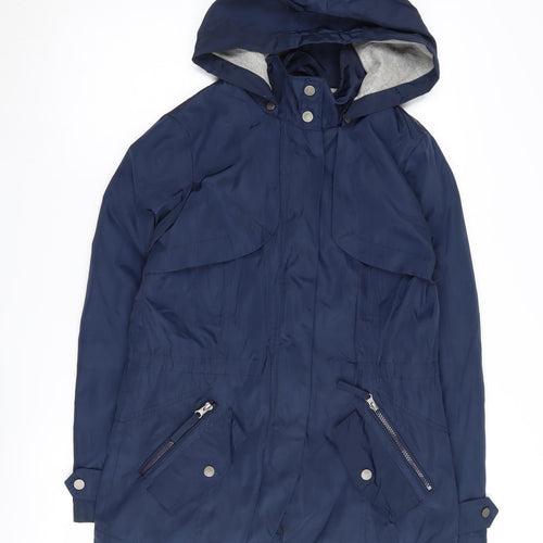 Debenhams Women's Blue Parka Coat Size 10
