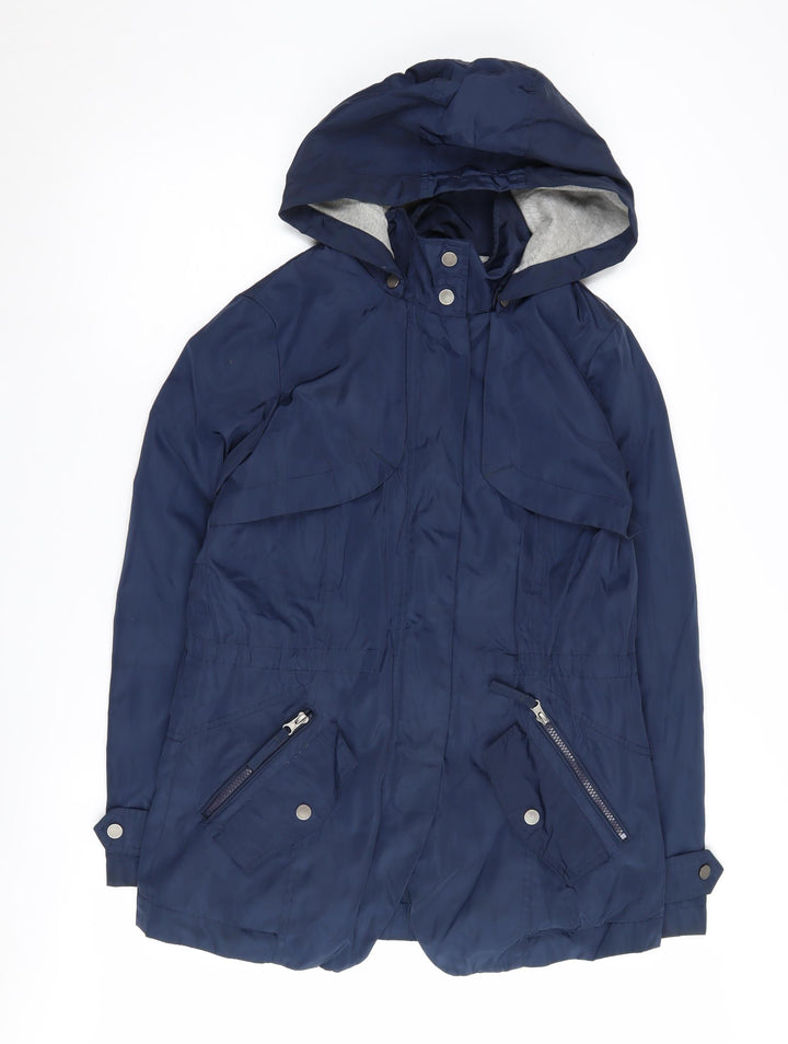 Debenhams Women's Blue Parka Coat Size 10