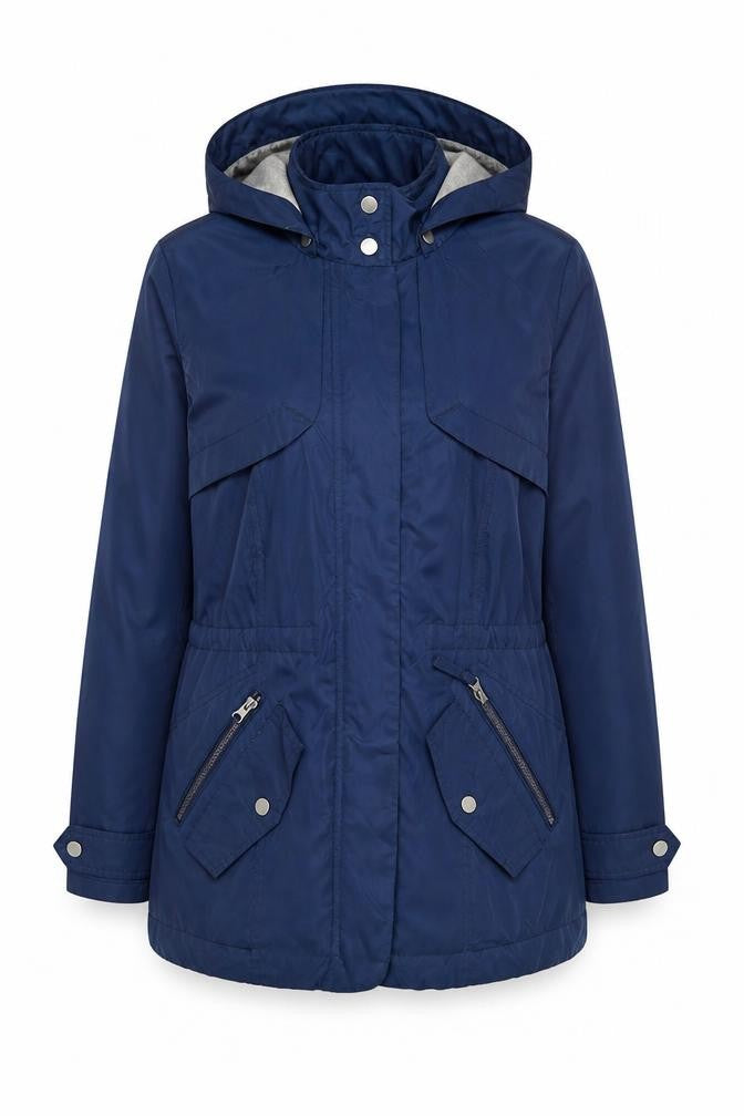 Debenhams Women's Blue Parka Coat Size 10