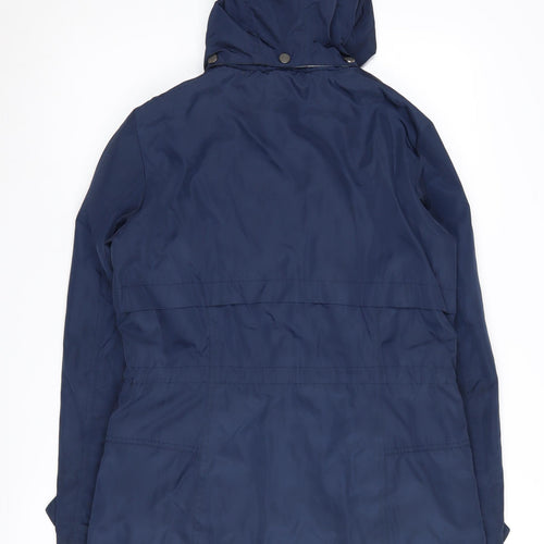 Debenhams Women's Blue Parka Coat Size 10