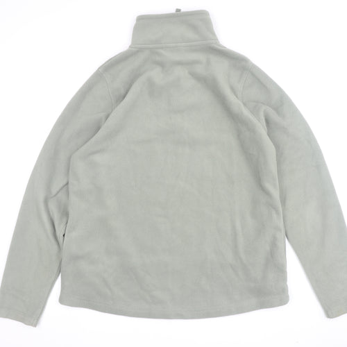 Weird Fish Women's Grey 1/4 Zip Fleece Sweatshirt Size 14