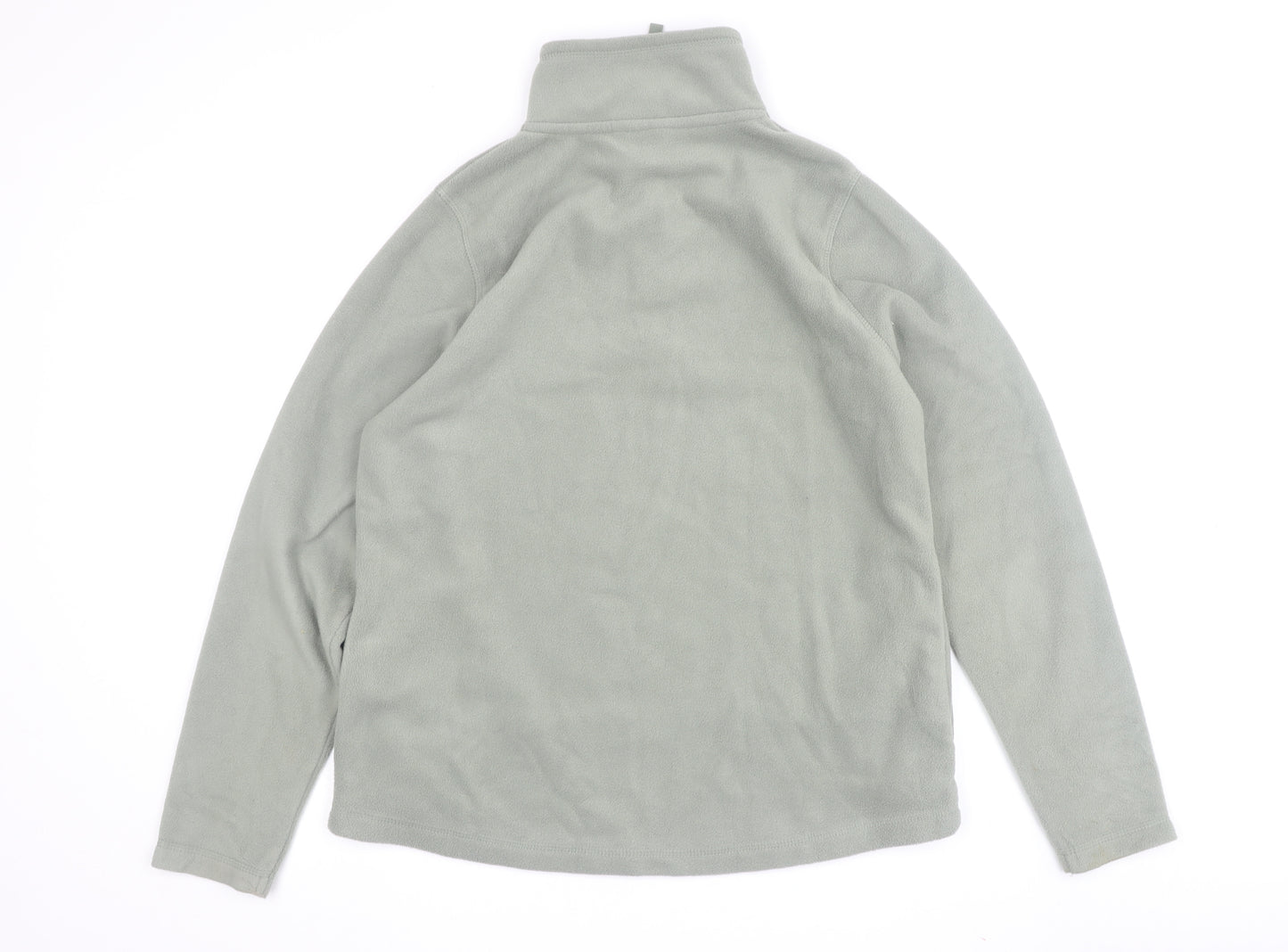 Weird Fish Women's Grey 1/4 Zip Fleece Sweatshirt Size 14