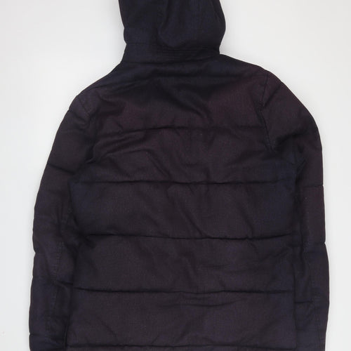 Next Women's Black Puffer Jacket S with Hood
