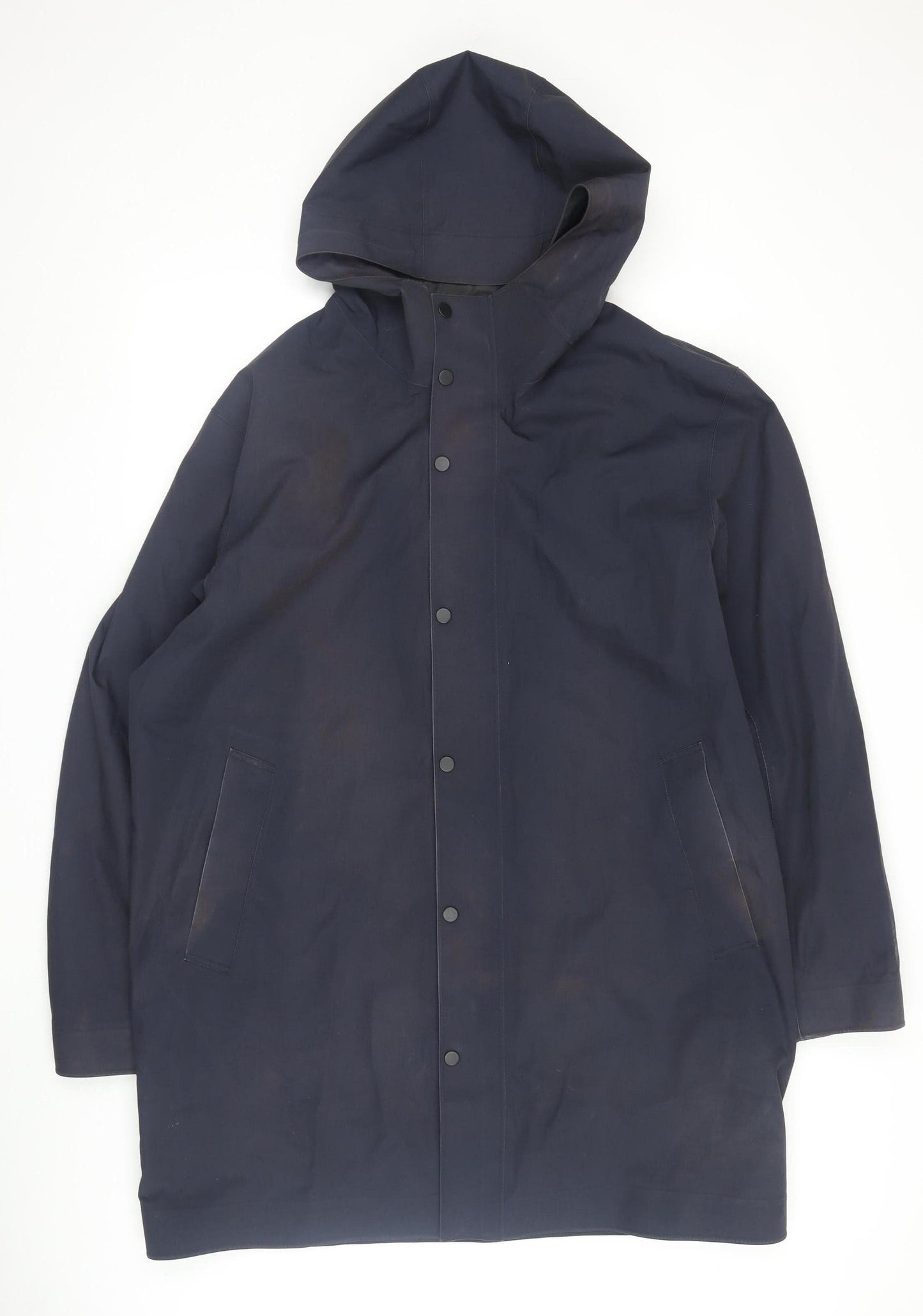 Uniqlo Men's Black XL Long Waterproof Rain Coat