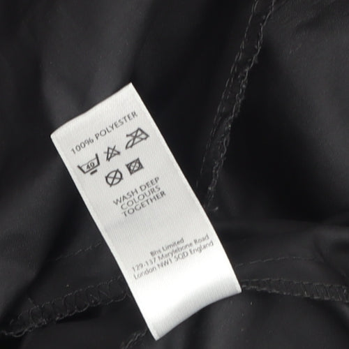 BHS Women's Black Rain Coat Size 18, Hooded & Waterproof