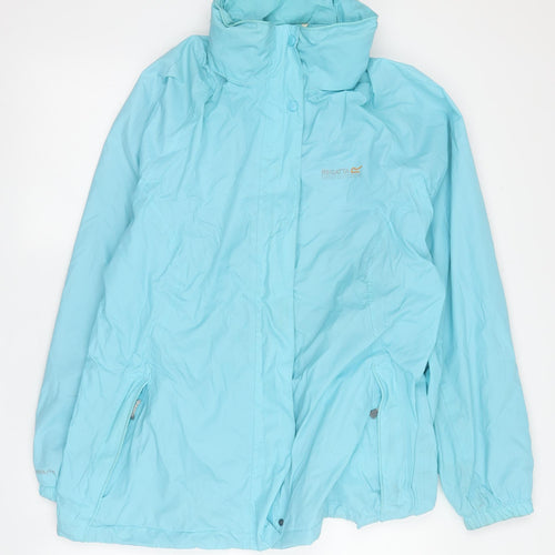 Regatta Women's Blue Waterproof Jacket Size 16