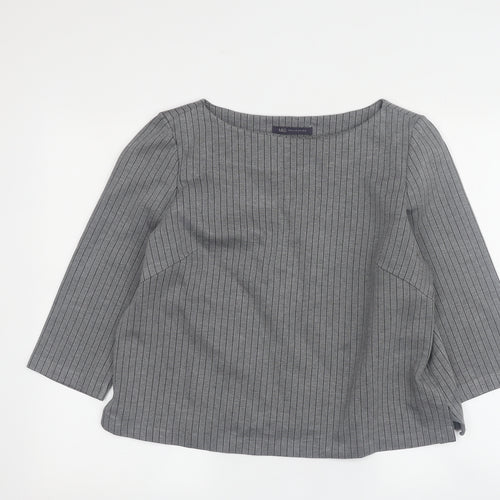 Marks and Spencer Women's Grey 3/4 Sleeve Top