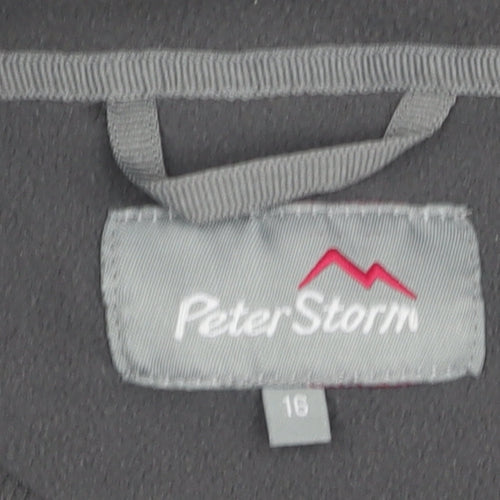 Peter Storm Unisex Grey 1/4 Zip Fleece Sweatshirt 16