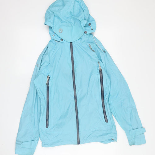 TOG24 Women's Blue Waterproof Parka Jacket, Size S