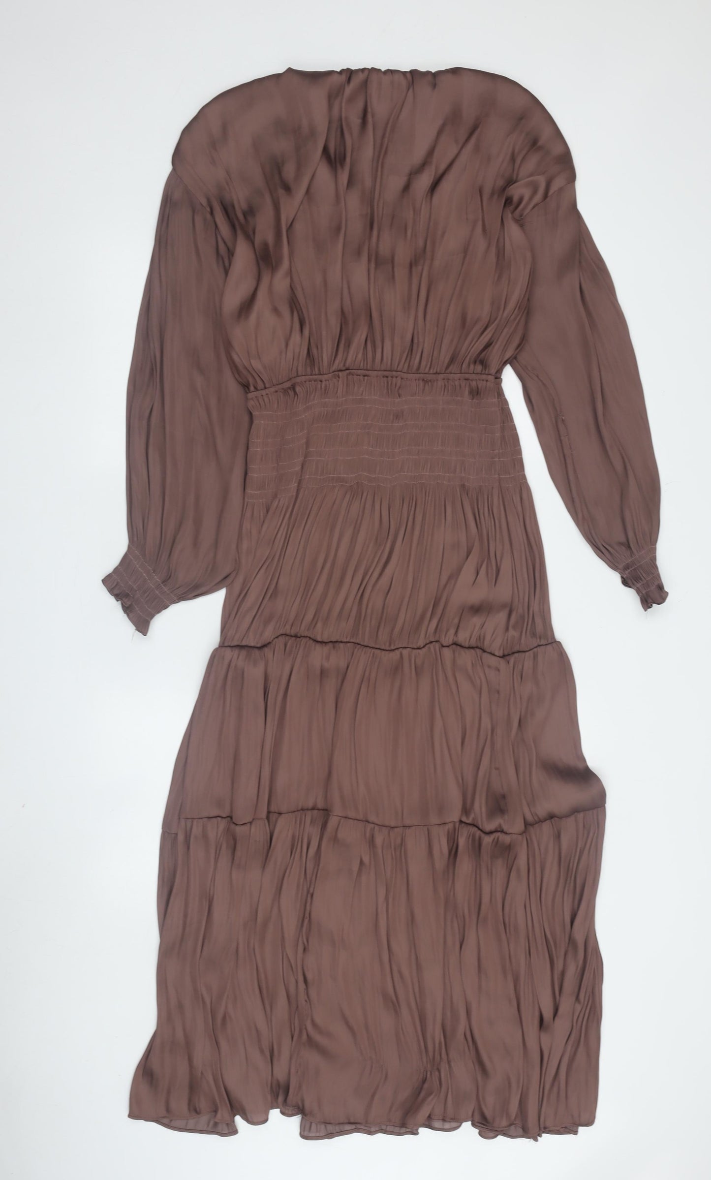 FOREVAYOUNG Women's Brown Long Sleeve Dress