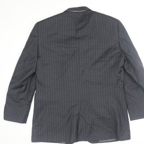 Pierre Cardin Men's Grey Striped Blazer 40S