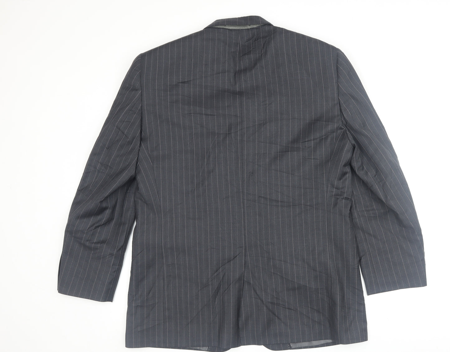 Pierre Cardin Men's Grey Striped Blazer 40S