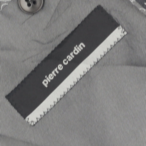 Pierre Cardin Men's Grey Striped Blazer 40S