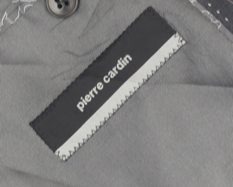 Pierre Cardin Men's Grey Striped Blazer 40S