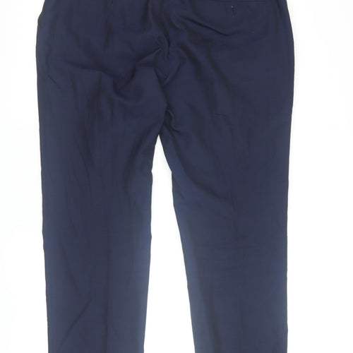 Next Men's Blue Dress Pants, Size 36W x 31L, Regular Fit