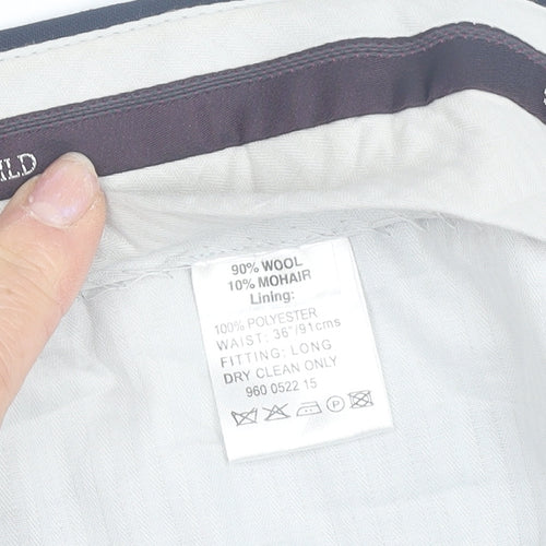 Savoy Taylors Guild Men's Black Dress Pants, Size 36