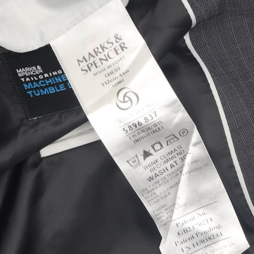 Marks & Spencer Men's Black Blazer, 44L Business Jacket