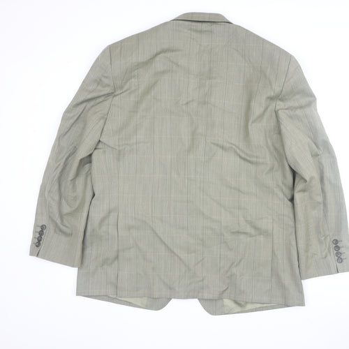 Magee Men's Grey Check Blazer 44S Single-Breasted