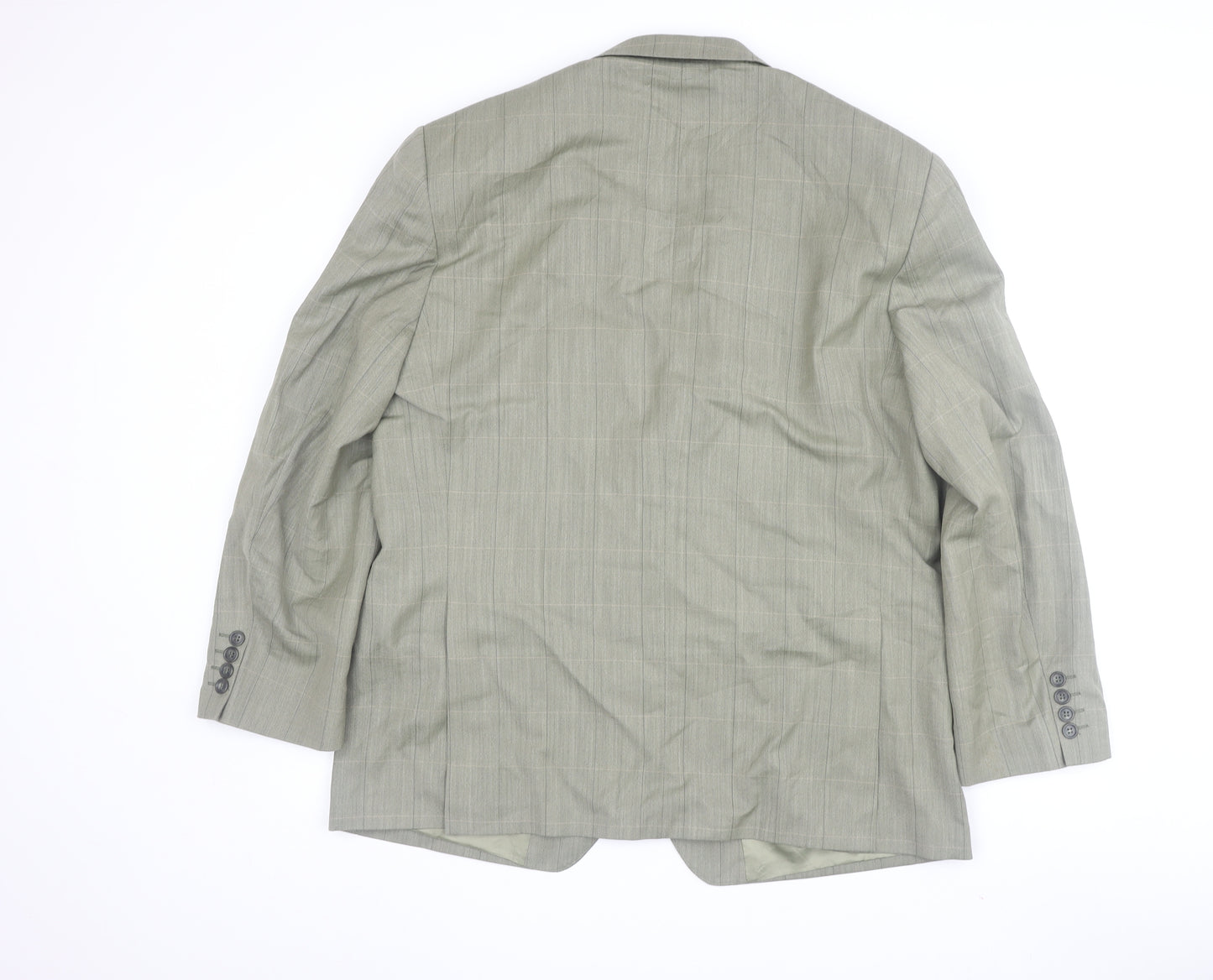 Magee Men's Grey Check Blazer 44S Single-Breasted
