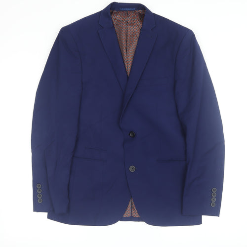 Next Men's Blue Slim Fit Blazer, Size 38S