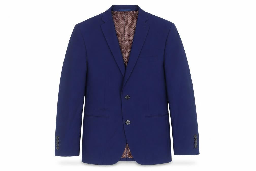 Front view of Next Men's Blue Slim Fit Blazer, Size 38S