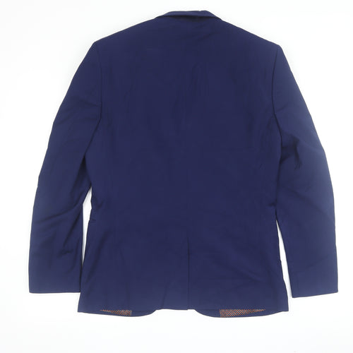 Next Men's Blue Slim Fit Blazer, Size 38S