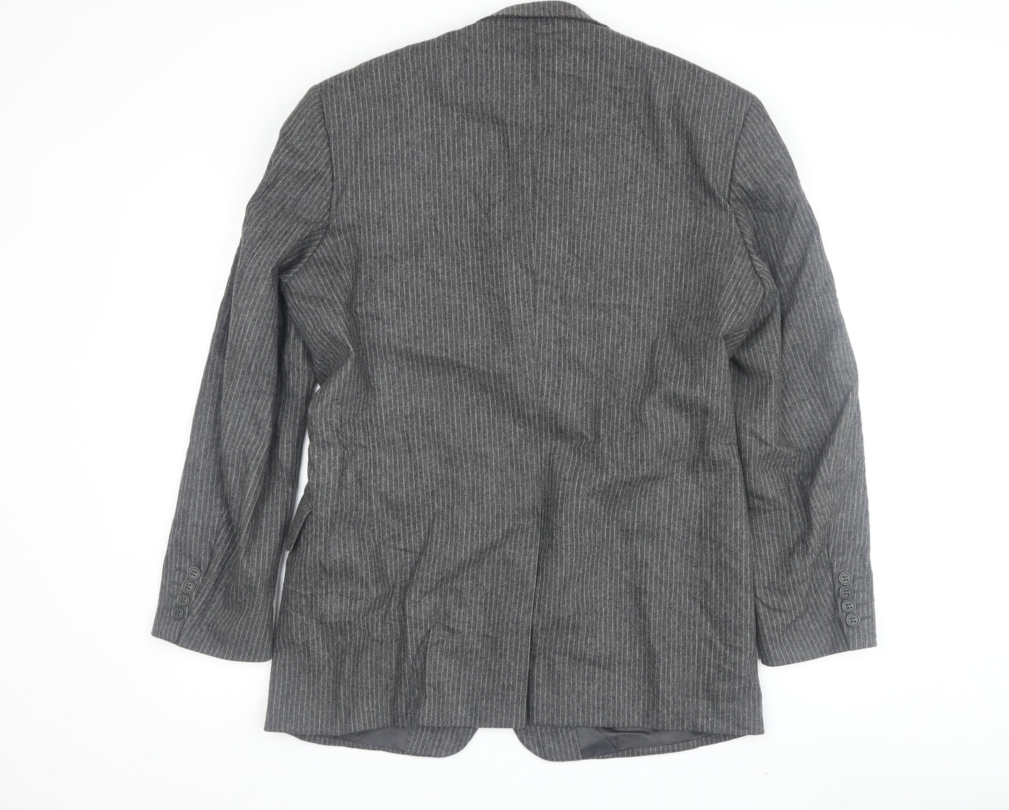 Salvatore Giovanni Men's Grey Wool Blazer, Size 40R