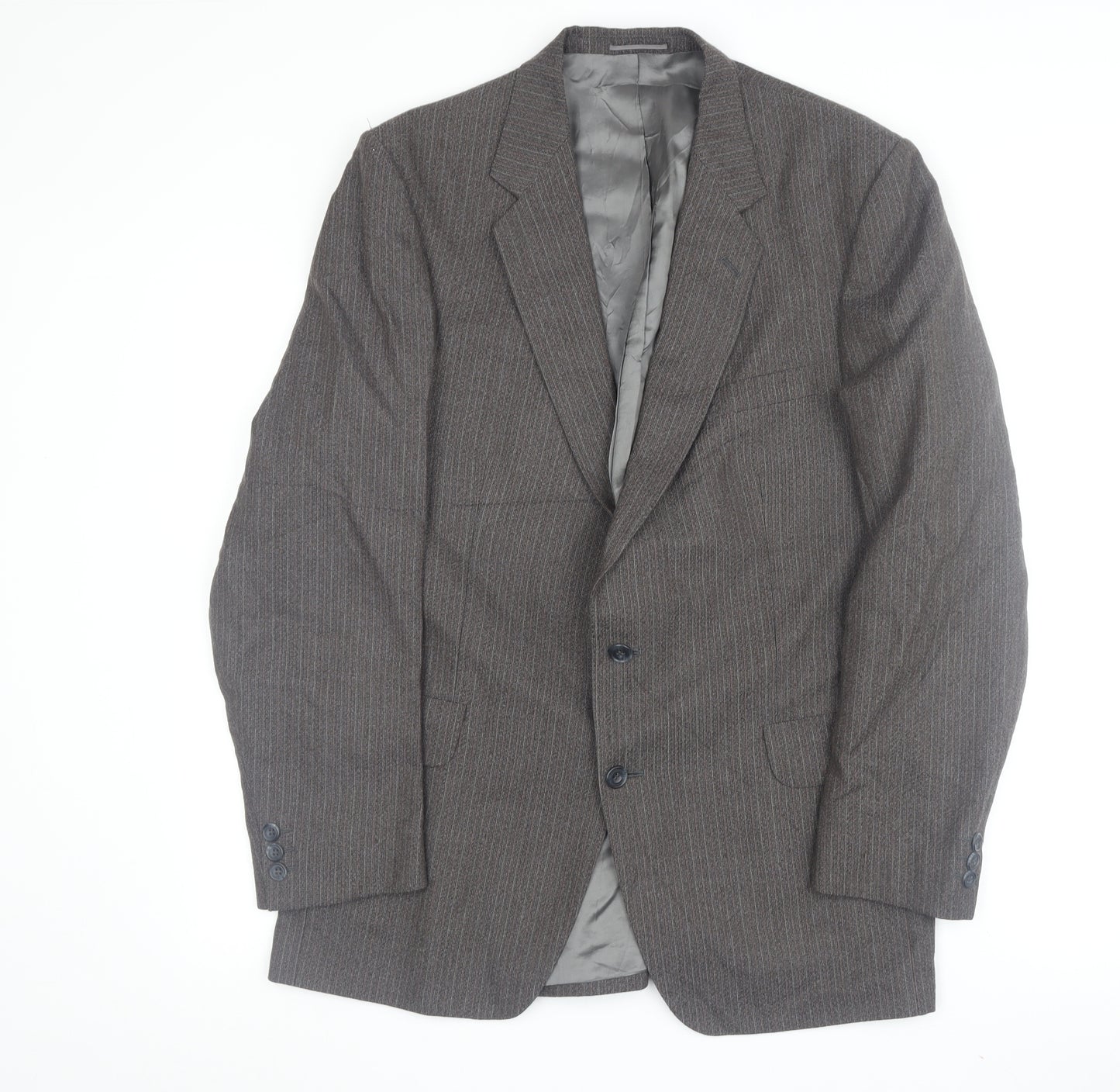 Charles Hobson Mens Brown Striped Blazer 42R Classic Jacket
