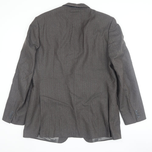 Charles Hobson Mens Brown Striped Blazer 42R Classic Jacket