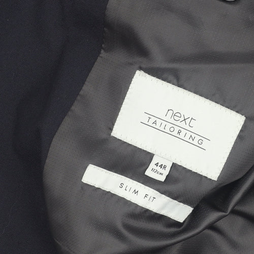 Next Men's Navy Suit Jacket Slim Fit, 44R, Formal