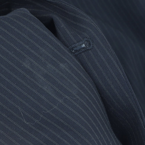 Marks and Spencer Men's Blue Striped Suit Jacket 38R