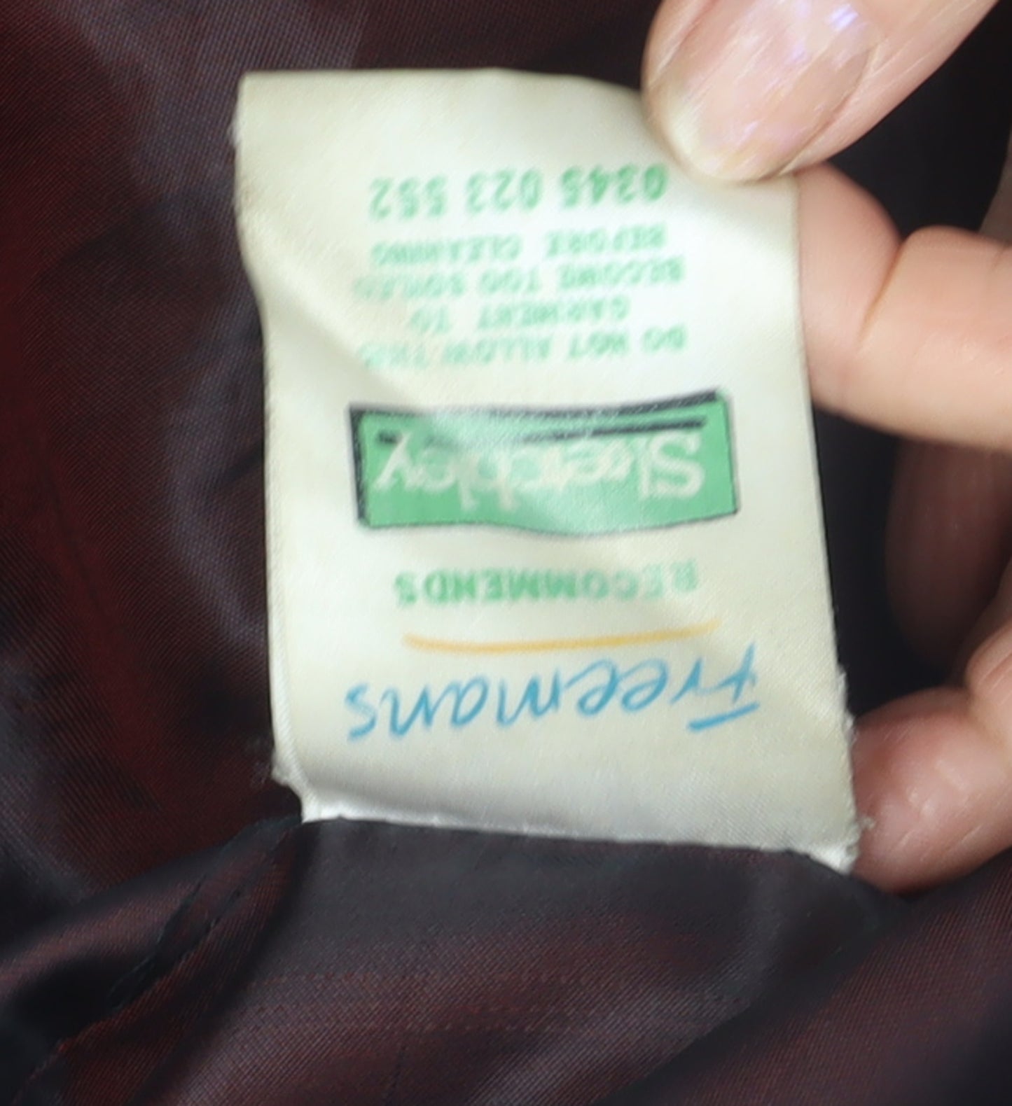 Freemans Women's Black Leather Overcoat Size 12