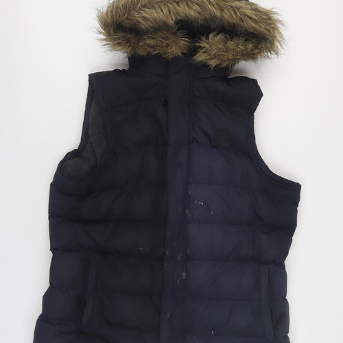 TOG24 Women's Black Puffer Waistcoat - Size 12