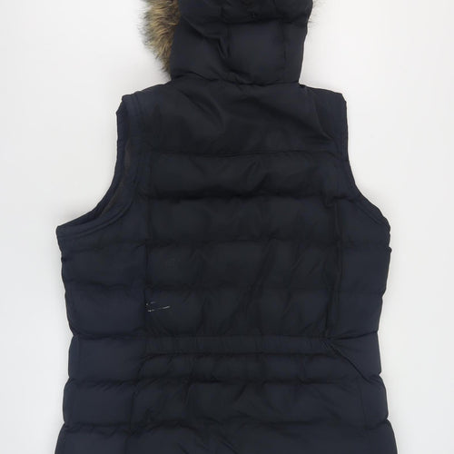 TOG24 Women's Black Puffer Waistcoat - Size 12