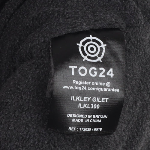 TOG24 Women's Black Puffer Waistcoat - Size 12