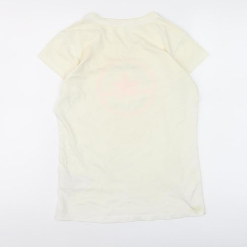 Converse Ivory Graphic T-Shirt XL Teens Crew Neck Casual