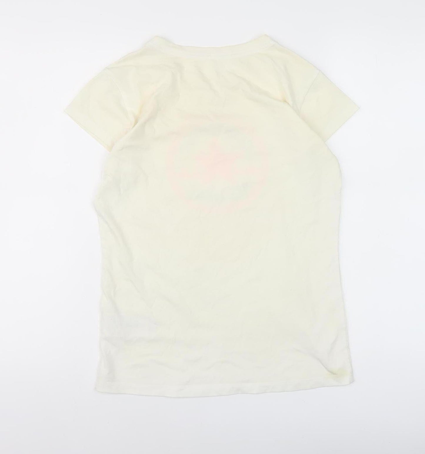 Converse Ivory Graphic T-Shirt XL Teens Crew Neck Casual