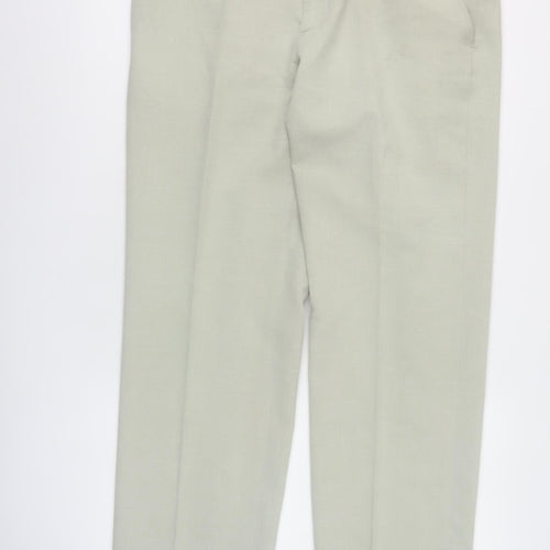Marks and Spencer Beige Men's Linen Dress Trousers L