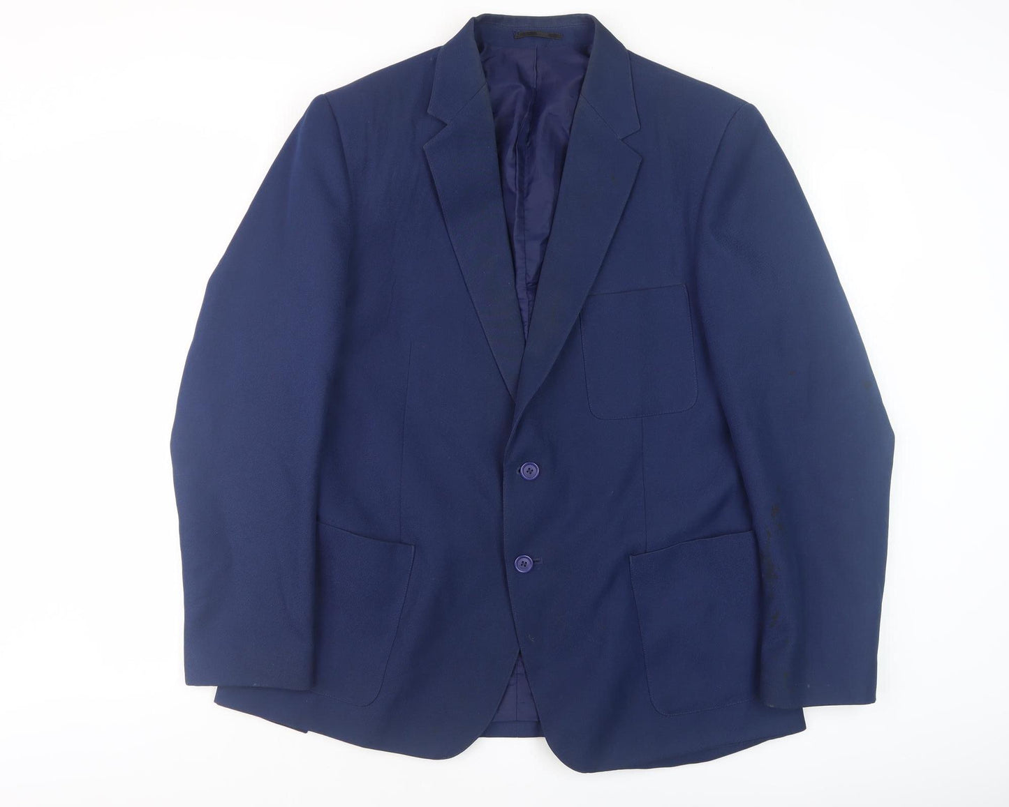 John Lewis Men's Blue Blazer, Size 42, Notch Lapel