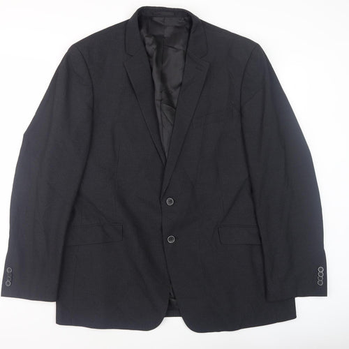 Kenneth Cole Reaction Black Blazer Men's 48L