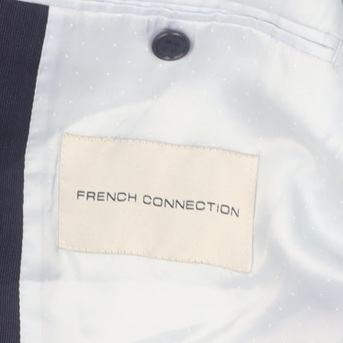 French Connection Men's Blue Regular Blazer, Size 40
