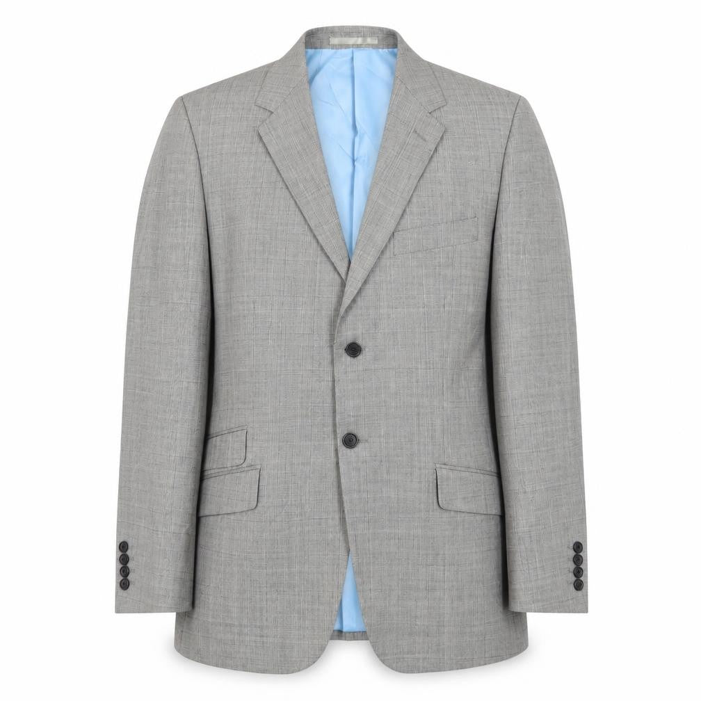 Front view of Howick Men's Grey Check Blazer 40R Formal Wool