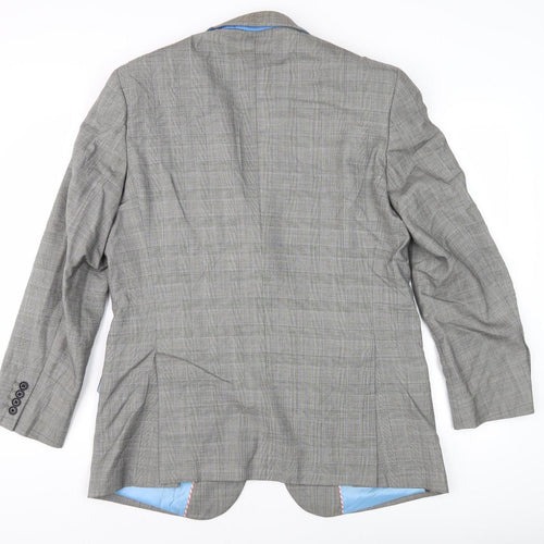 Howick Men's Grey Check Blazer 40R Formal Wool