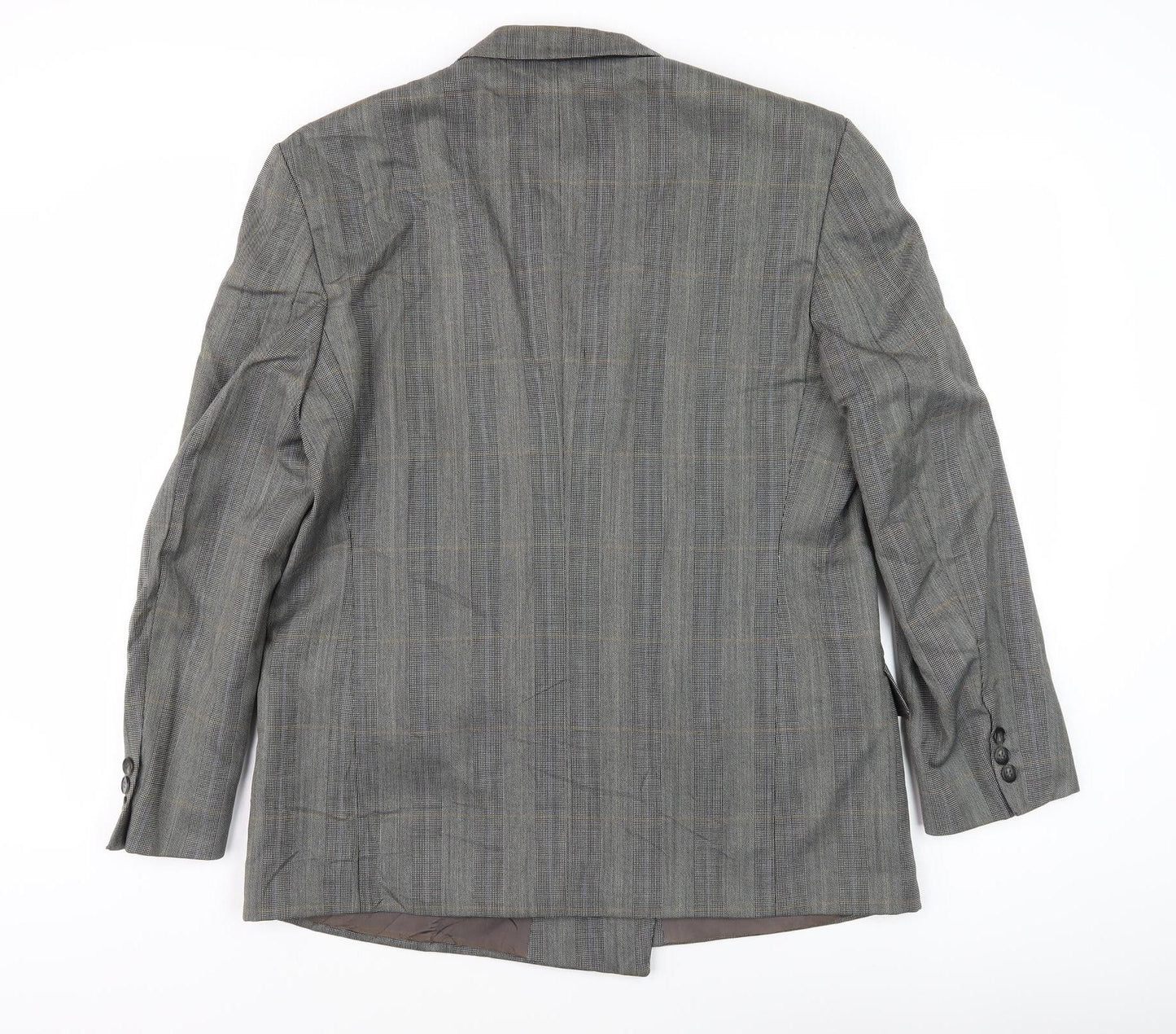 Hank Kemen Men's Grey Double-Breasted Blazer - Size 40