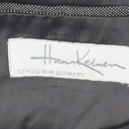 Hank Kemen Men's Grey Double-Breasted Blazer - Size 40