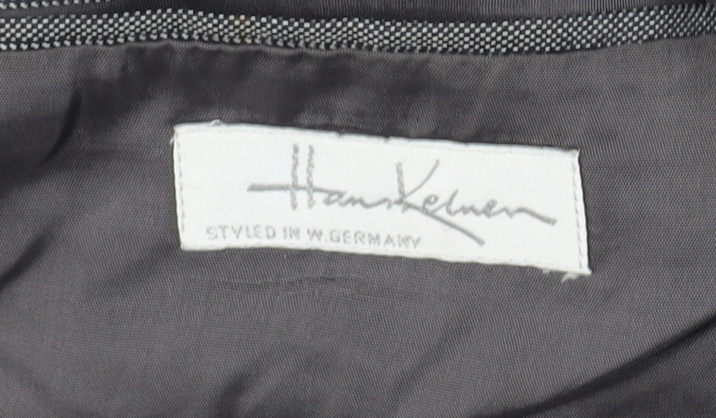 Hank Kemen Men's Grey Double-Breasted Blazer - Size 40