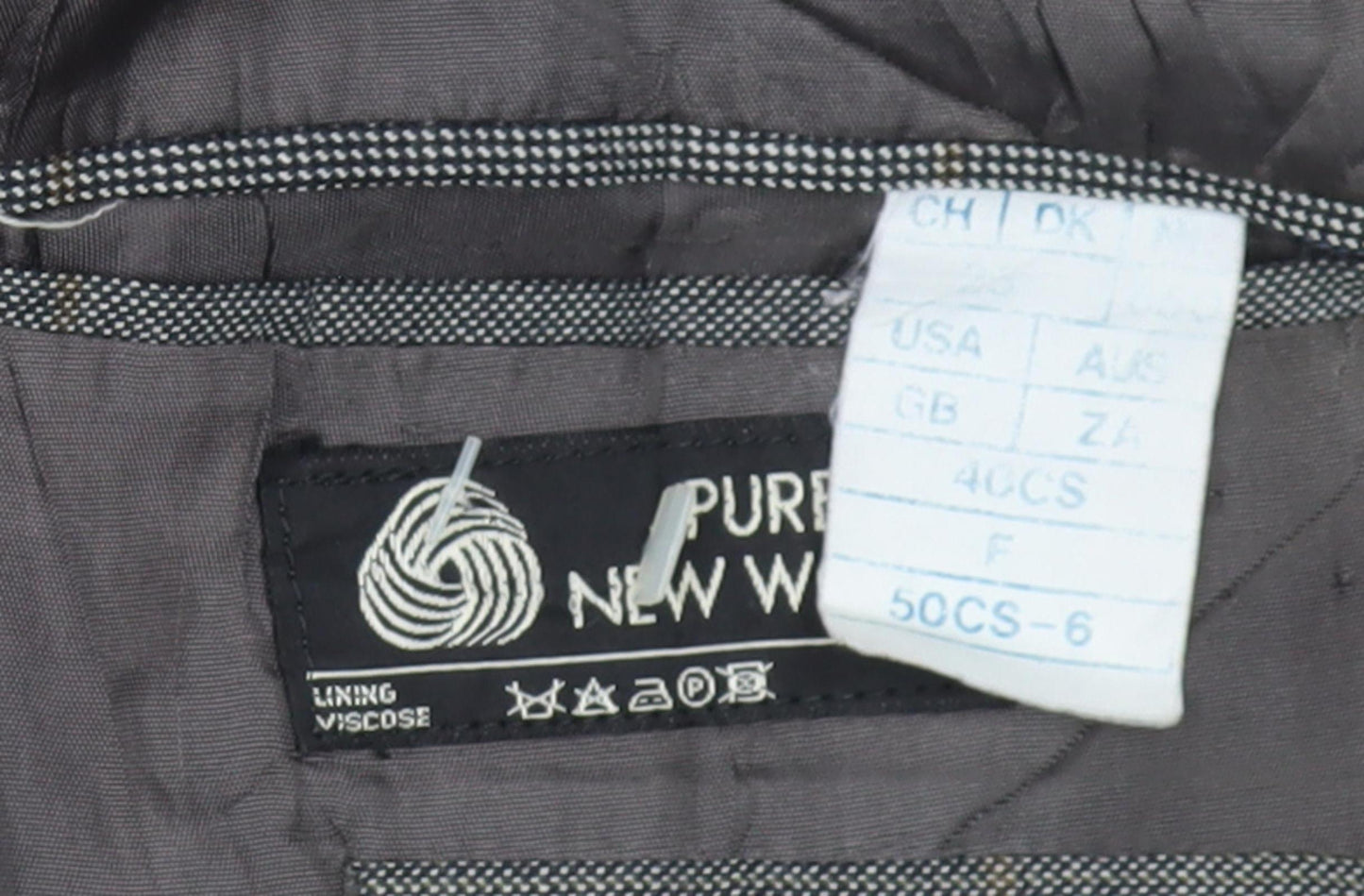 Hank Kemen Men's Grey Double-Breasted Blazer - Size 40