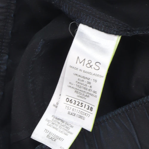 Marks and Spencer Women's Black Cargo Trousers Size 10