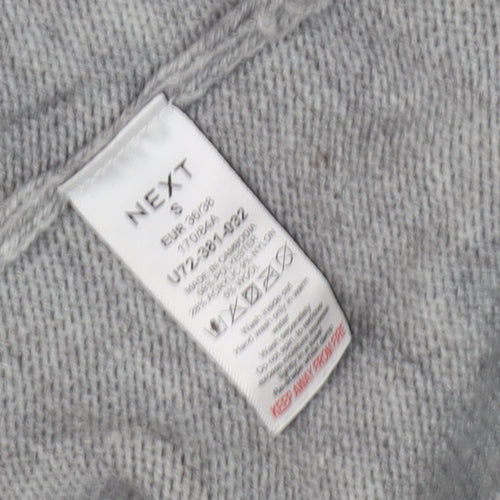 Next Women's Grey Pullover with Sequin Rainbow, Size S