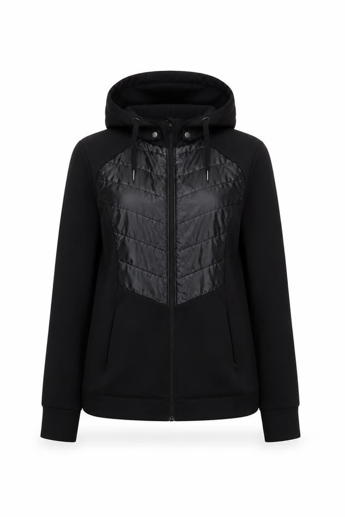 Front view of Marks & Spencer Women's Black Hooded Jacket, size 8